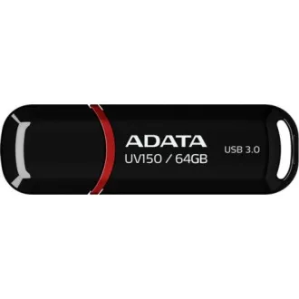 ADATA Flash Disk 64GB UV150, USB 3.1 Dash Drive (R:90/W:20 MB/s) černá ADATA Flash Disk 64GB UV150, USB 3.1 Dash Drive (R:90/W:20 MB/s) černá