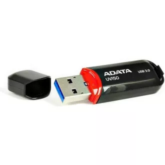 ADATA Flash Disk 128GB UV150, USB 3.1 Dash Drive (R:90/W:20 MB/s) černá ADATA Flash Disk 128GB UV150, USB 3.1 Dash Drive (R:90/W:20 MB/s) černá