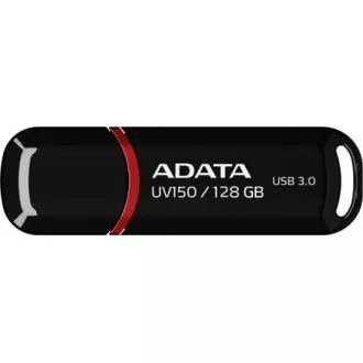 ADATA Flash Disk 128GB UV150, USB 3.1 Dash Drive (R:90/W:20 MB/s) černá ADATA Flash Disk 128GB UV150, USB 3.1 Dash Drive (R:90/W:20 MB/s) černá