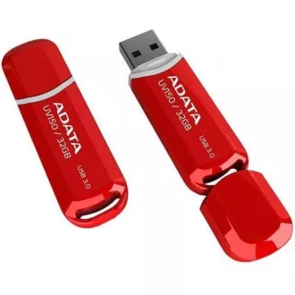 ADATA Flash Disk 64GB UV150, USB 3.1 Dash Drive (R:90/W:20 MB/s) červená ADATA Flash Disk 64GB UV150, USB 3.1 Dash Drive (R:90/W:20 MB/s) červená