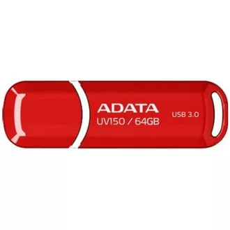 ADATA Flash Disk 64GB UV150, USB 3.1 Dash Drive (R:90/W:20 MB/s) červená ADATA Flash Disk 64GB UV150, USB 3.1 Dash Drive (R:90/W:20 MB/s) červená