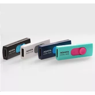 ADATA Flash Disk 64GB UV220, USB 2.0 Dash Drive, bílá/šedá ADATA Flash Disk 64GB UV220, USB 2.0 Dash Drive, bílá/šedá