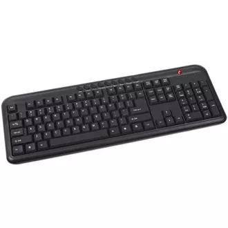 C-TECH klávesnice KB-102M USB, multimediální, slim, black, CZ/SK C-TECH klávesnice KB-102M USB, multimediální, slim, black, CZ/SK
