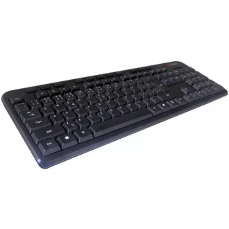 C-TECH klávesnice KB-102M USB, multimediální, slim, black, CZ/SK C-TECH klávesnice KB-102M USB, multimediální, slim, black, CZ/SK