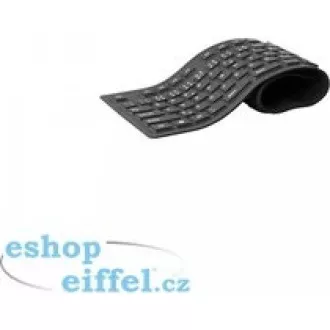 C-TECH klávesnice FK-01, gelová, flexibilní, černá, USB, CZ/SK C-TECH klávesnice FK-01, gelová, flexibilní, černá, USB, CZ/SK