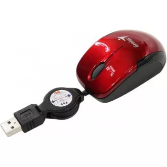 GENIUS myš MicroTraveler V2/ drátová/ 1200 dpi/ USB/ červená GENIUS myš MicroTraveler V2/ drátová/ 1200 dpi/ USB/ červená