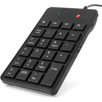 C-TECH klávesnice numerická KBN-01, 23 kláves, USB slim black C-TECH klávesnice numerická KBN-01, 23 kláves, USB slim black