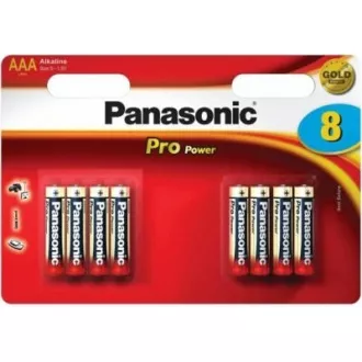 PANASONIC Alkalické baterie - Pro Power AAA 4+4F 1, 5V balení - 8ks PANASONIC Alkalické baterie - Pro Power AAA 4+4F 1, 5V balení - 8ks