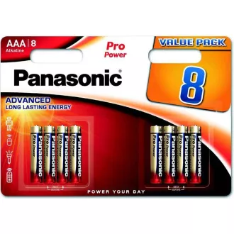 PANASONIC Alkalické baterie - Pro Power AAA 4+4F 1, 5V balení - 8ks PANASONIC Alkalické baterie - Pro Power AAA 4+4F 1, 5V balení - 8ks
