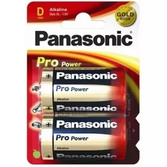 PANASONIC Alkalické baterie Pro Power LR20PPG/2BP D 1, 5V (Blistr 2ks) PANASONIC Alkalické baterie Pro Power LR20PPG/2BP D 1, 5V (Blistr 2ks)