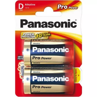 PANASONIC Alkalické baterie Pro Power LR20PPG/2BP D 1, 5V (Blistr 2ks) PANASONIC Alkalické baterie Pro Power LR20PPG/2BP D 1, 5V (Blistr 2ks)