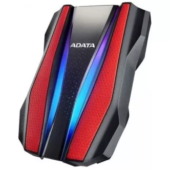 ADATA Externí HDD 2TB 2, 5" USB 3.2 HD770G, červená ADATA Externí HDD 2TB 2, 5" USB 3.2 HD770G, červená