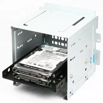 AXAGON RHD-225, kovový rámeček pro 2x 2.5" HDD/SSD do 3.5" pozice, montáž ventilátoru AXAGON RHD-225, kovový rámeček pro 2x 2.5" HDD/SSD do 3.5" pozice, montáž ventilátoru