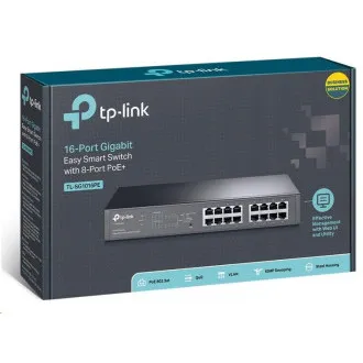 TP-Link Easy Smart switch TL-SG1016PE (16xGbE, 8xPoE+, 150W, fanless) TP-Link Easy Smart switch TL-SG1016PE (16xGbE, 8xPoE+, 150W, fanless)