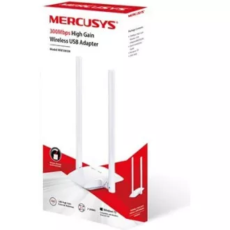 MERCUSYS MW300UH WiFi4 USB adapter (N300, 2, 4GHz, USB2.0) MERCUSYS MW300UH WiFi4 USB adapter (N300, 2, 4GHz, USB2.0)