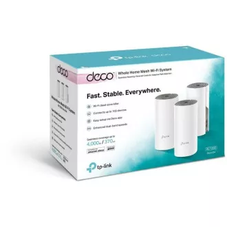 TP-Link Deco E4(3-pack) WiFi5 Mesh (AC1200, 2, 4GHz/5GHz, 2x100Mb/sLAN/WAN) TP-Link Deco E4(3-pack) WiFi5 Mesh (AC1200, 2, 4GHz/5GHz, 2x100Mb/sLAN/WAN)