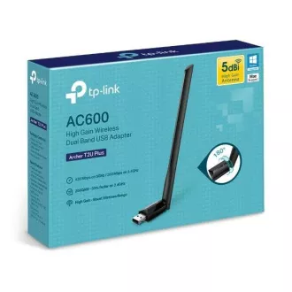 TP-Link Archer T2U Plus WiFi5 USB adapter (AC600, 2, 4GHz/5GHz, USB2.0) TP-Link Archer T2U Plus WiFi5 USB adapter (AC600, 2, 4GHz/5GHz, USB2.0)