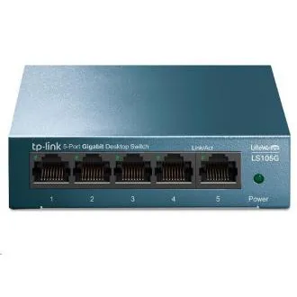 TP-Link LiteWave switch LS105G v4.0 (P/N:1730502293) (5xGbE, fanless) TP-Link LiteWave switch LS105G v4.0 (P/N:1730502293) (5xGbE, fanless)
