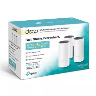 TP-Link Deco P9(3-pack) Powerline WiFi5 Mesh (AC1200+AV1000, 2, 4GHz/5GHz, 2xGbELAN/WAN) TP-Link Deco P9(3-pack) Powerline WiFi5 Mesh (AC1200+AV1000, 2, 4GHz/5GHz, 2xGbELAN/WAN)
