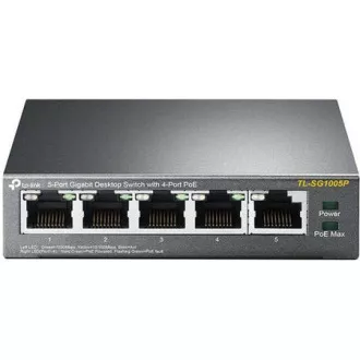 TP-Link switch TL-SG1005LP (5xGbE, 4xPoE+, 40W, fanless) TP-Link switch TL-SG1005LP (5xGbE, 4xPoE+, 40W, fanless)