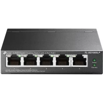 TP-Link switch TL-SG1005LP (5xGbE, 4xPoE+, 40W, fanless) TP-Link switch TL-SG1005LP (5xGbE, 4xPoE+, 40W, fanless)