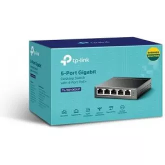 TP-Link switch TL-SG1005LP (5xGbE, 4xPoE+, 40W, fanless) TP-Link switch TL-SG1005LP (5xGbE, 4xPoE+, 40W, fanless)