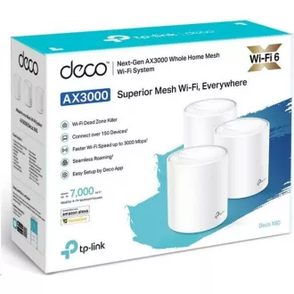 TP-Link Deco X60(1-pack) WiFi6 Mesh (AX5400, 2, 4GHz/5GHz, 2xGbELAN/WAN) TP-Link Deco X60(1-pack) WiFi6 Mesh (AX5400, 2, 4GHz/5GHz, 2xGbELAN/WAN)