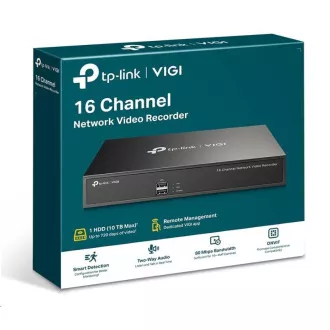 TP-Link VIGI NVR1016H, videorekordér, 16 channels, 1x100Mb/s LAN, 1xVGA, 2xUSB2.0, 1xHDMI TP-Link VIGI NVR1016H, videorekordér, 16 channels, 1x100Mb/s LAN, 1xVGA, 2xUSB2.0, 1xHDMI
