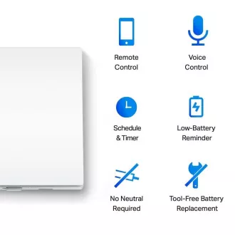 TP-Link Tapo S210 chytrý jednosměrný 1pólový vypínač TP-Link Tapo S210 chytrý jednosměrný 1pólový vypínač