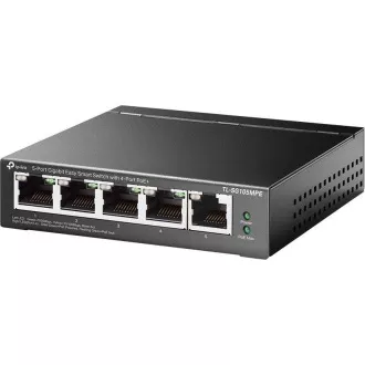 TP-Link Easy Smart switch TL-SG105MPE (5xGbE, 4xPoE+, 120W, fanless) TP-Link Easy Smart switch TL-SG105MPE (5xGbE, 4xPoE+, 120W, fanless)