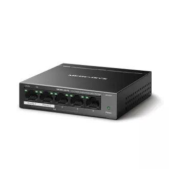 MERCUSYS switch MS105GP (5xGbE, 4xPoE+, 65W, fanless)
