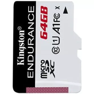 Kingston MicroSDXC karta 64GB microSD XC High Endurance, 95R Class 10 UHS-I U1 Kingston MicroSDXC karta 64GB microSD XC High Endurance, 95R Class 10 UHS-I U1