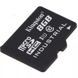 Kingston MicroSDHC karta 8GB Industrial C10 A1 pSLC Card Single Pack Kingston MicroSDHC karta 8GB Industrial C10 A1 pSLC Card Single Pack