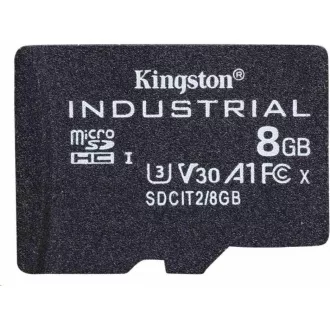 Kingston MicroSDHC karta 8GB Industrial C10 A1 pSLC Card Single Pack Kingston MicroSDHC karta 8GB Industrial C10 A1 pSLC Card Single Pack
