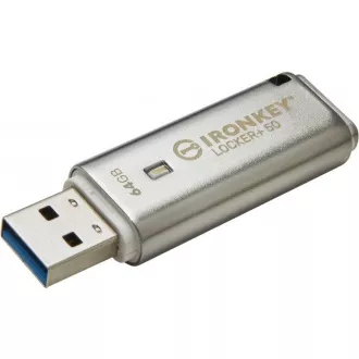 Kingston Flash Disk IronKey 64GB IKLP50 Locker+ 50 AES USB, w/256bit Encryption Kingston Flash Disk IronKey 64GB IKLP50 Locker+ 50 AES USB, w/256bit Encryption
