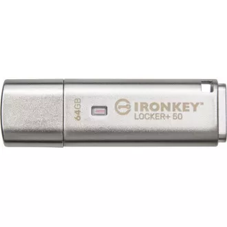 Kingston Flash Disk IronKey 64GB IKLP50 Locker+ 50 AES USB, w/256bit Encryption Kingston Flash Disk IronKey 64GB IKLP50 Locker+ 50 AES USB, w/256bit Encryption