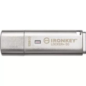 Kingston Flash Disk IronKey 128GB IKLP50 IronKey Locker+ 50 AES USB, w/256bit Encryption Kingston Flash Disk IronKey 128GB IKLP50 IronKey Locker+ 50 AES USB, w/256bit Encryption