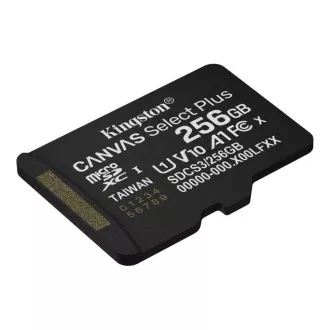 Kingston MicroSDXC karta 256GB Canvas Select Plus, U1, V10, A1 Kingston MicroSDXC karta 256GB Canvas Select Plus, U1, V10, A1