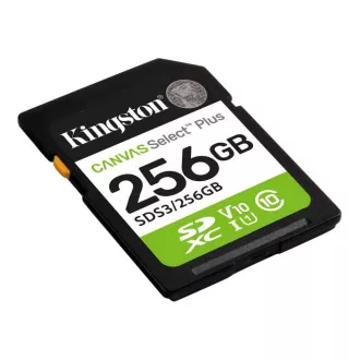 Kingston SDXC karta 256GB Canvas Select Plus, U1, V10, A1