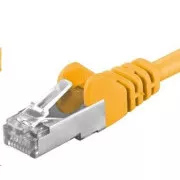 PREMIUMCORD Patch kabel CAT6a S-FTP, RJ45-RJ45, AWG 26/7 1, 5m žlutá