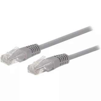 C-TECH kabel patchcord Cat5e, UTP, šedý, 10m C-TECH kabel patchcord Cat5e, UTP, šedý, 10m