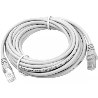 PREMIUMCORD Patch kabel UTP RJ45-RJ45 CAT5e 5m šedá PREMIUMCORD Patch kabel UTP RJ45-RJ45 CAT5e 5m šedá