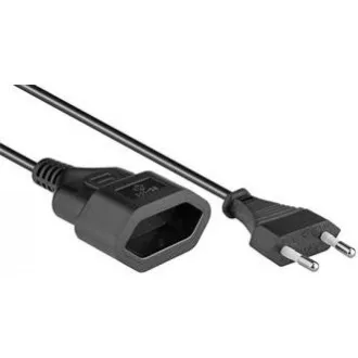 PREMIUMCORD Kabel síťový 230V, prodlužovací dvojvidlice, 5m