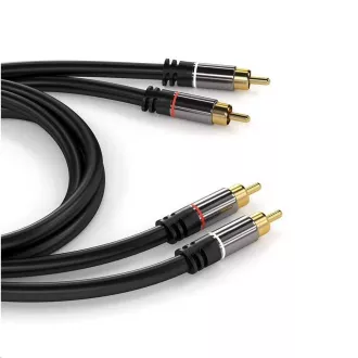 PREMIUMCORD kabel, 2x CINCH-2x CINCH M/M, 5m PREMIUMCORD kabel, 2x CINCH-2x CINCH M/M, 5m