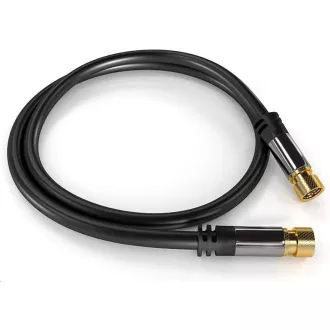 PREMIUMCORD kabel, satelitní anténní F male - F male (135 dB) 4x stíněný 3m PREMIUMCORD kabel, satelitní anténní F male - F male (135 dB) 4x stíněný 3m