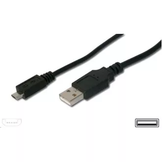 PREMIUMCORD Kabel USB 2.0 A-Micro B propojovací 0, 2m (černý) PREMIUMCORD Kabel USB 2.0 A-Micro B propojovací 0, 2m (černý)