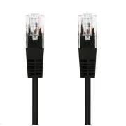 C-TECH kabel patchcord Cat5e, UTP, černý, 3m