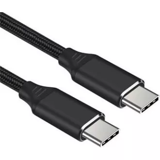 PREMIUMCORD Kabel USB-C M/M, 100W 20V/5A 480Mbps bavlněný oplet, 1, 5m PREMIUMCORD Kabel USB-C M/M, 100W 20V/5A 480Mbps bavlněný oplet, 1, 5m