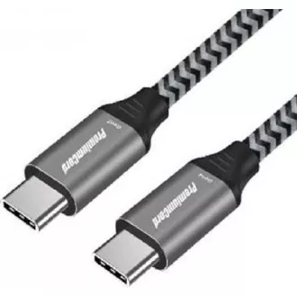 PREMIUMCORD Kabel USB-C M/M, 100W 20V/5A 480Mbps bavlněný oplet, 1, 5m PREMIUMCORD Kabel USB-C M/M, 100W 20V/5A 480Mbps bavlněný oplet, 1, 5m