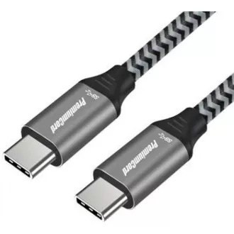 PREMIUMCORD Kabel USB 3.2 Gen 1 USB-C (M/M), bavlněný oplet, 0, 5m PREMIUMCORD Kabel USB 3.2 Gen 1 USB-C (M/M), bavlněný oplet, 0, 5m